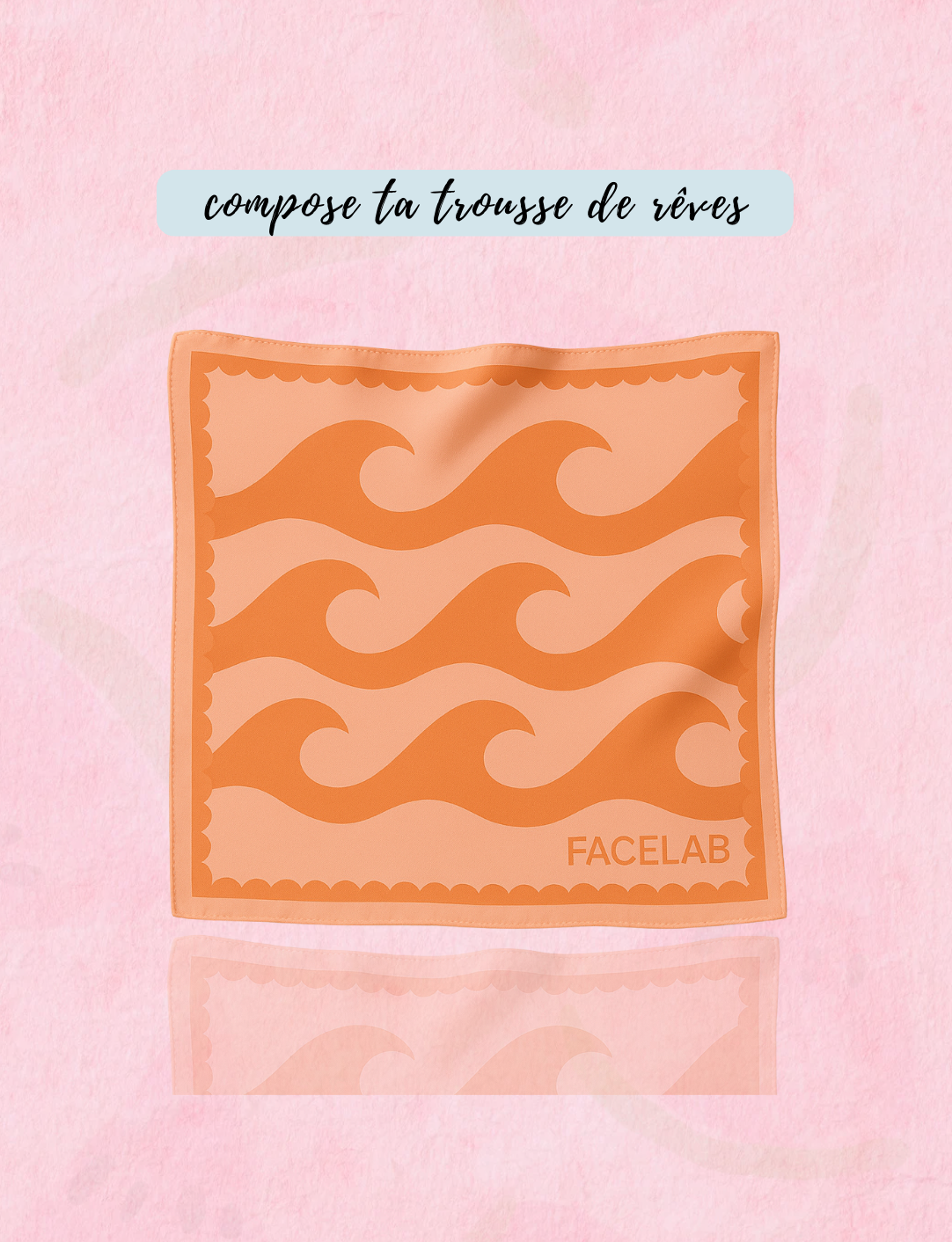 Foulard satin de Soie - orange