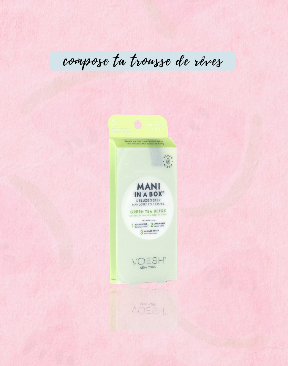 Mani in a Box 3 étapes Green Tea Detox - VOESH
