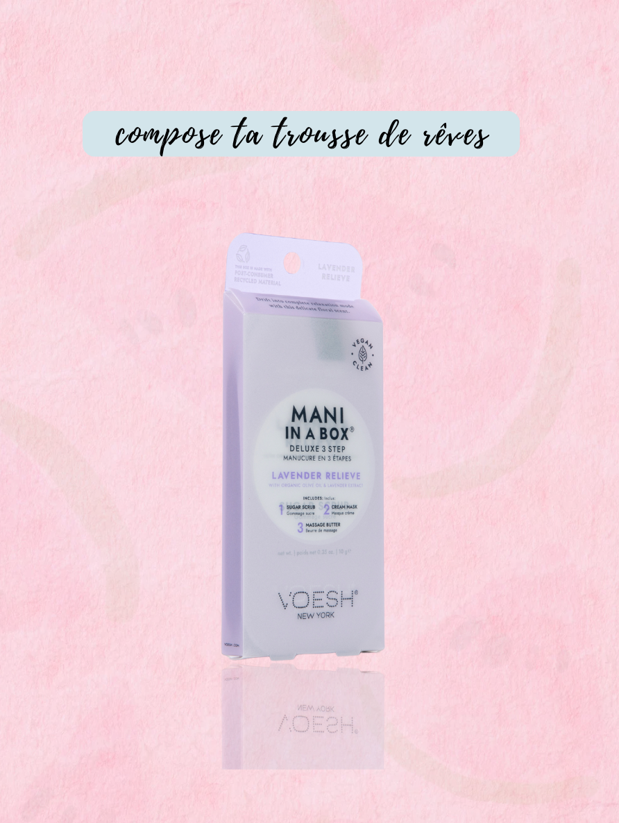 Mani in a Box 3 étapes Lavender Relieve - VOESH