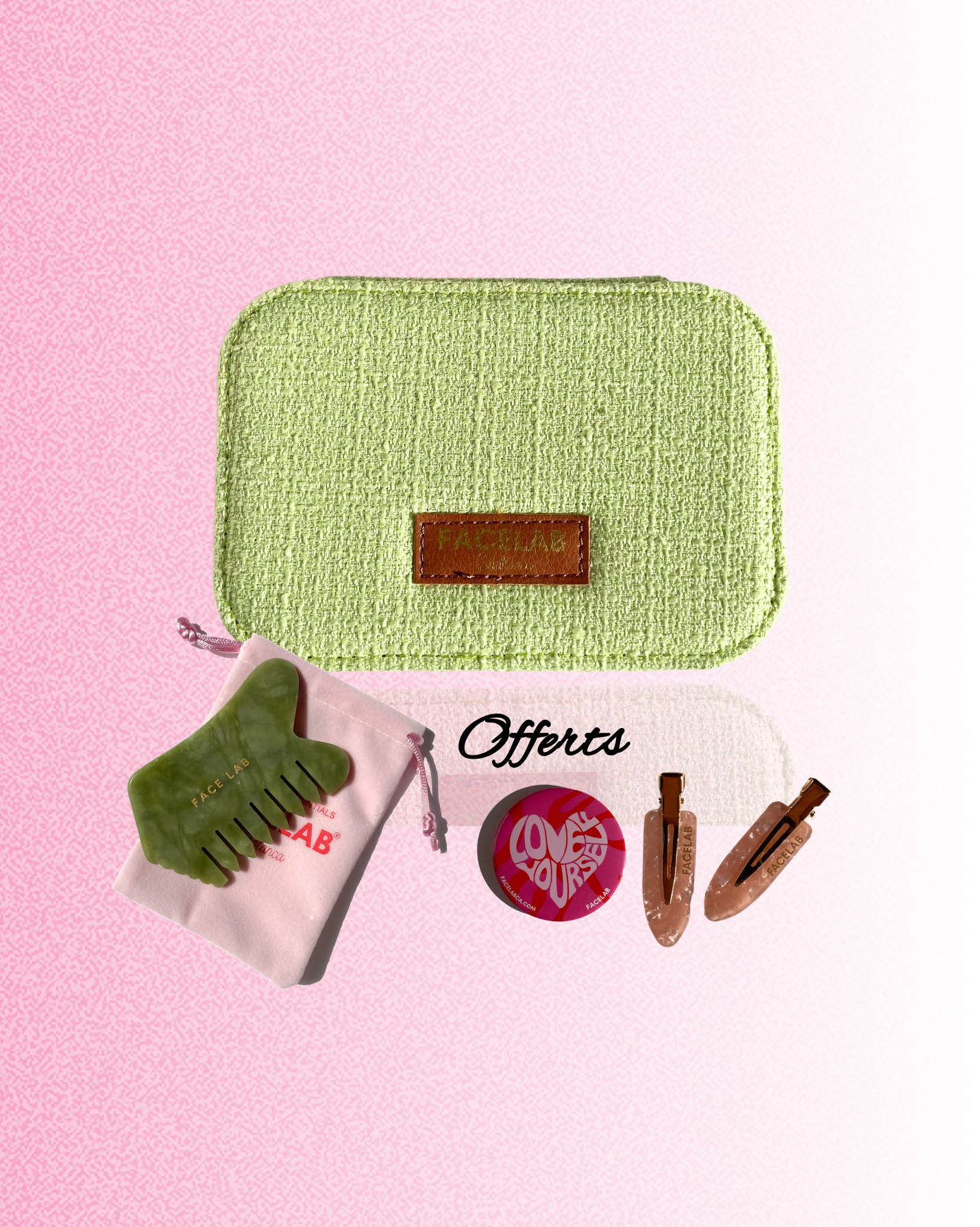 Coffret Gua Sha Brosse Jade Vert