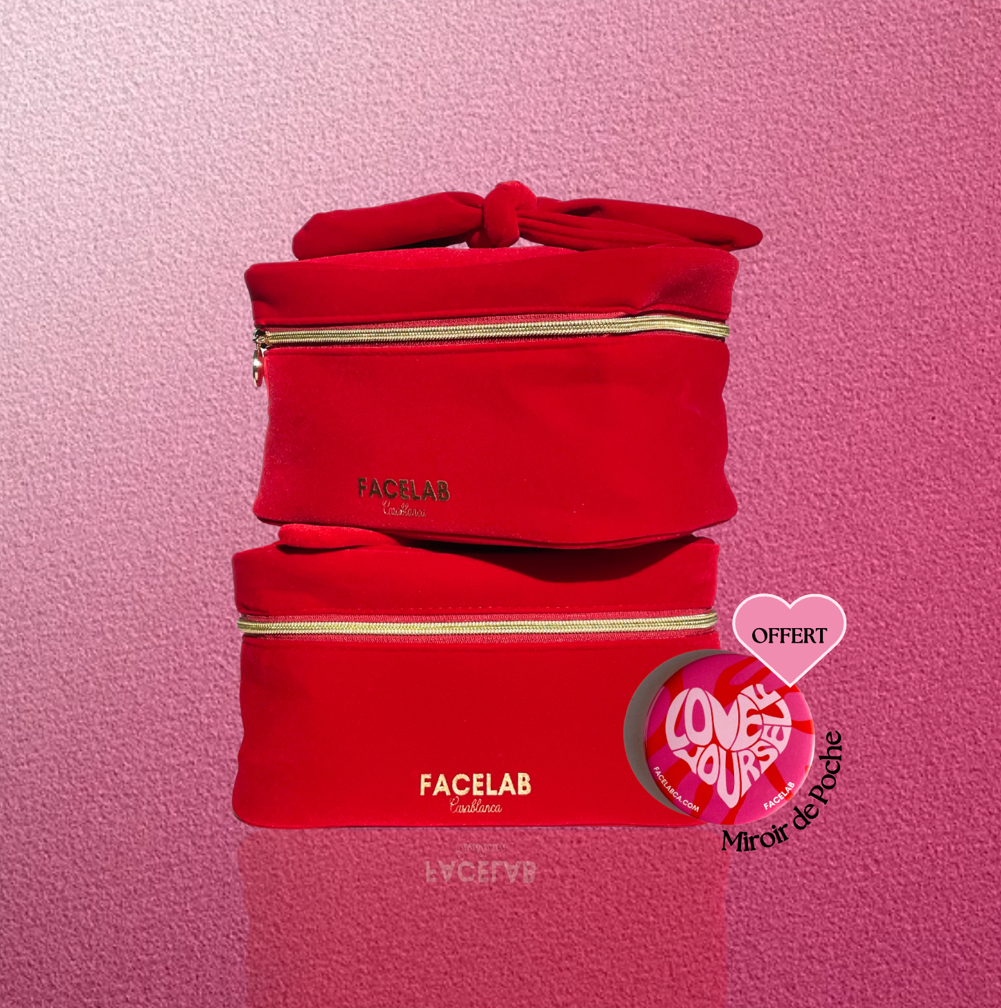ANSCO VANITY 3 boites rouge en plastique pour compléter New York USA ANSCO VANITY 3 boites rouge en plastique pour compléter New York USA