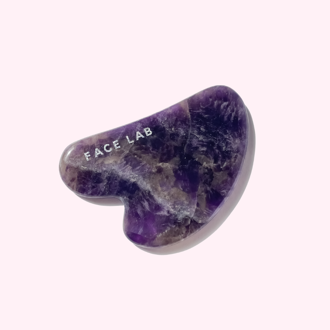 Gua Sha Coeur en Amethyste