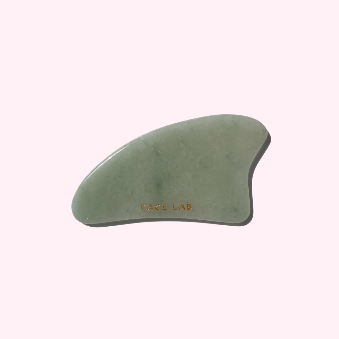 Gua Sha Coeur XL en Aventurine Verte