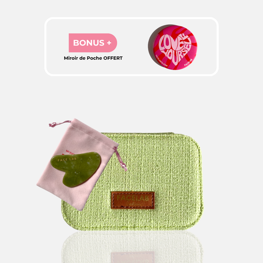 Gua Sha Coeur Jade Vert