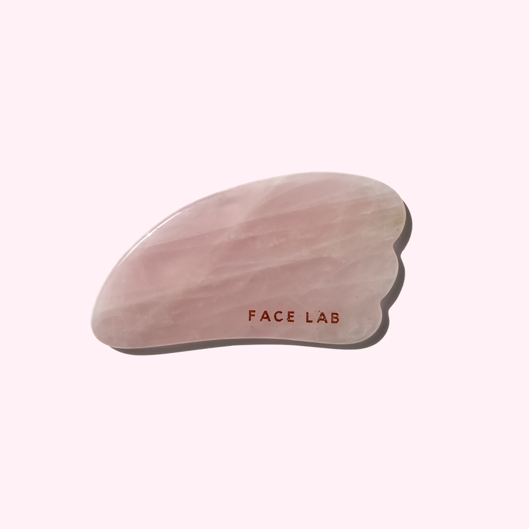 Gua Sha Plume en Quartz Rose