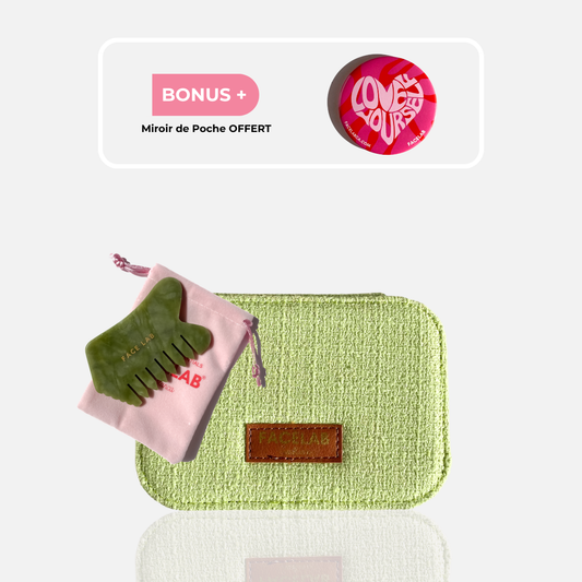 Gua Sha Brosse Jade Vert