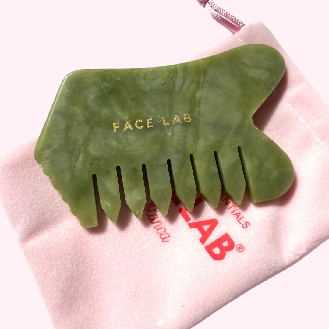 Gua Sha Brosse en Jade Vert