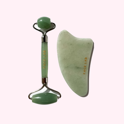 Ensemble de Rouleau & Gua Sha en Aventurine Verte