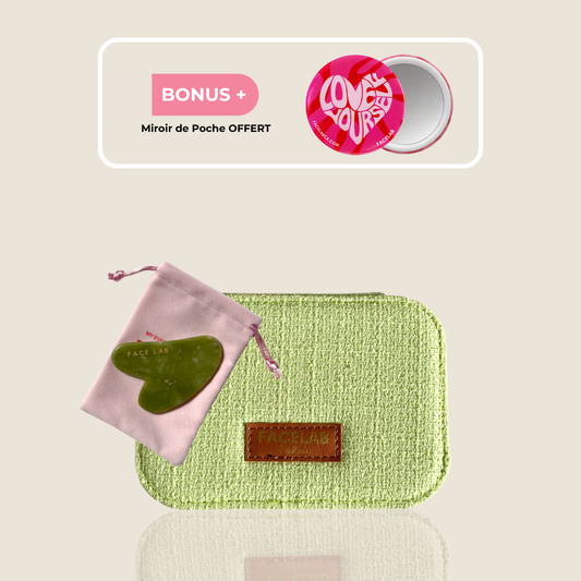 Gua Sha Coeur Jade Vert