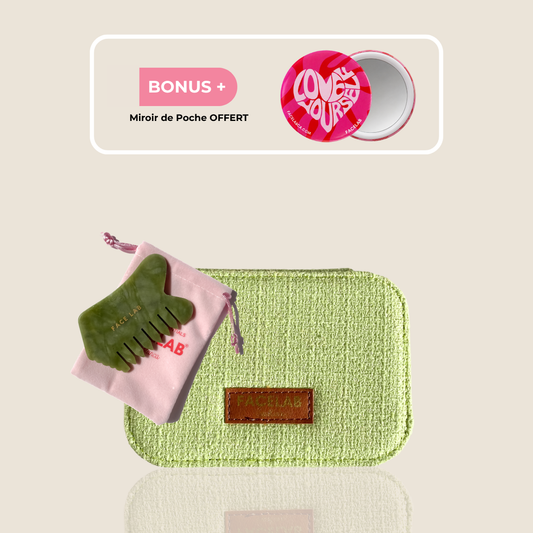 Gua Sha Brosse Jade Vert