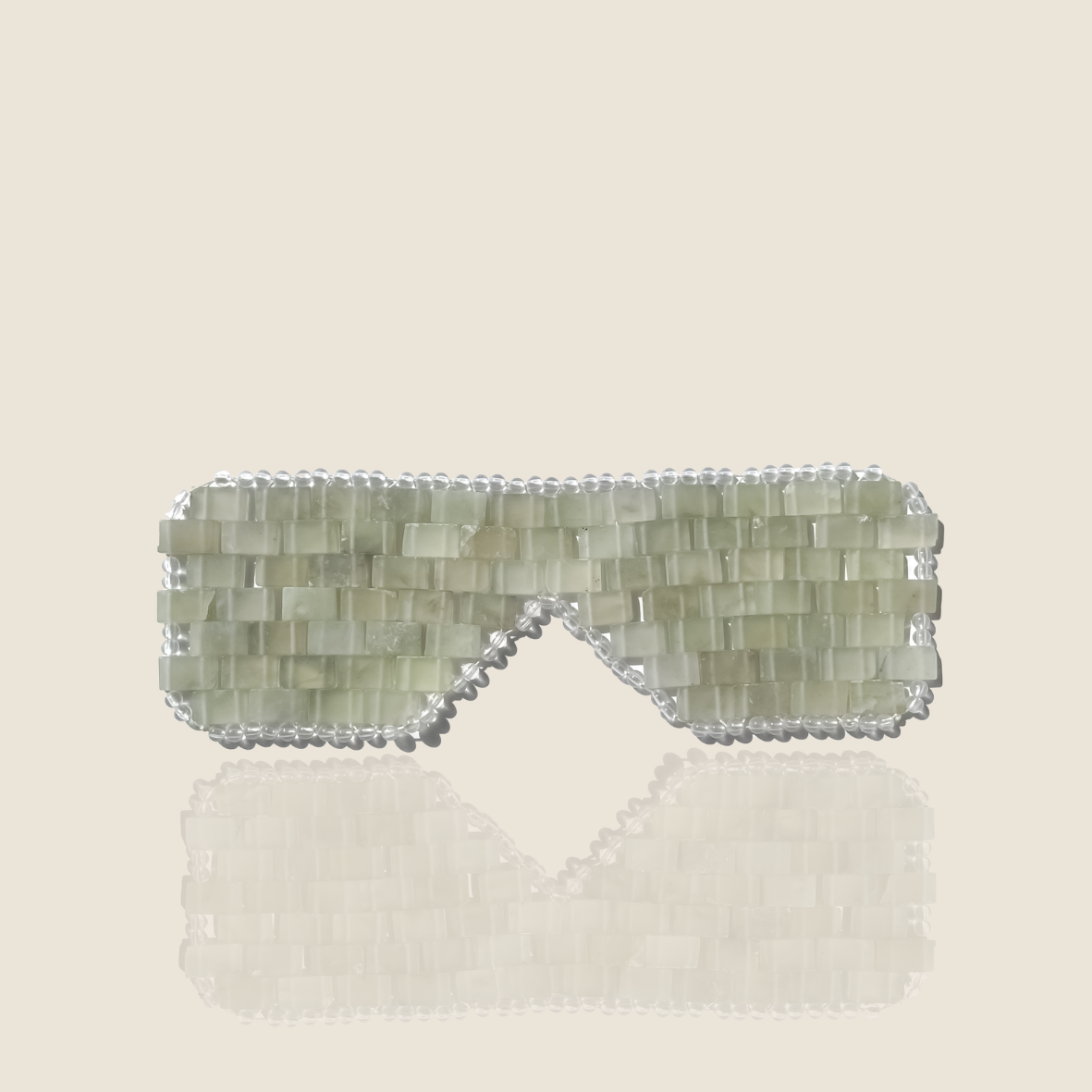Masque Yeux en Jade Vert