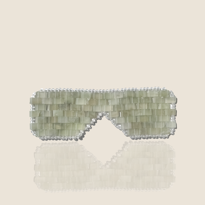 Masque Yeux en Jade Vert