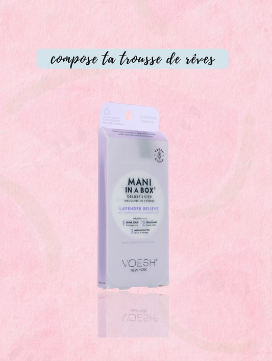 Mani in a Box 3 étapes Lavender Relieve - VOESH