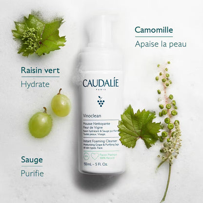 Vinoclean Mousse Nettoyante Fleur de Vigne 50 mL - CAUDALIE