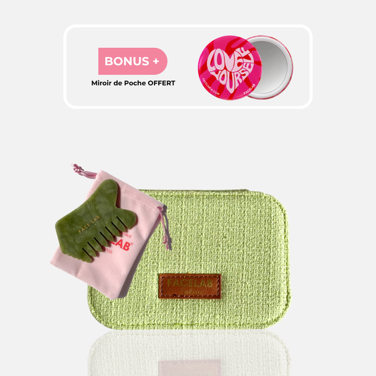 Gua Sha Brosse Jade Vert